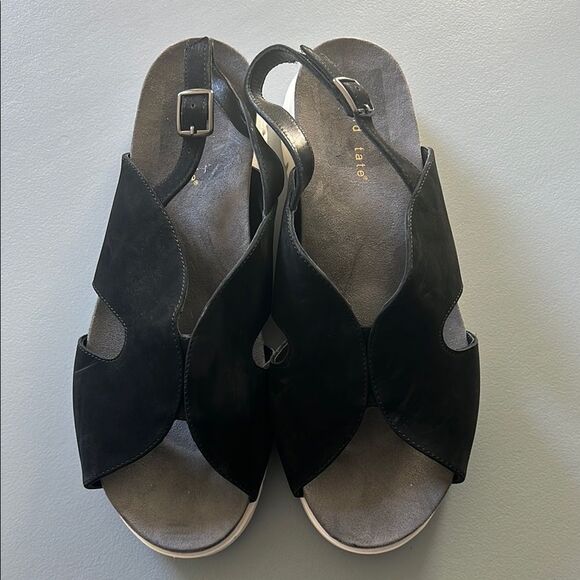 New David Tate Madona Leather Ankle Strap Slingback Sandals Size 12W - Picture 7 of 7